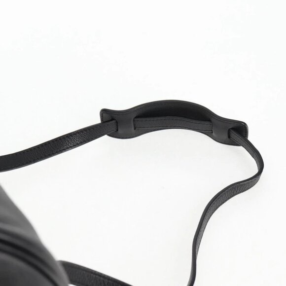 BALENCIAGA Shoulder Bag Leather Black Auth - Picture 9 of 15